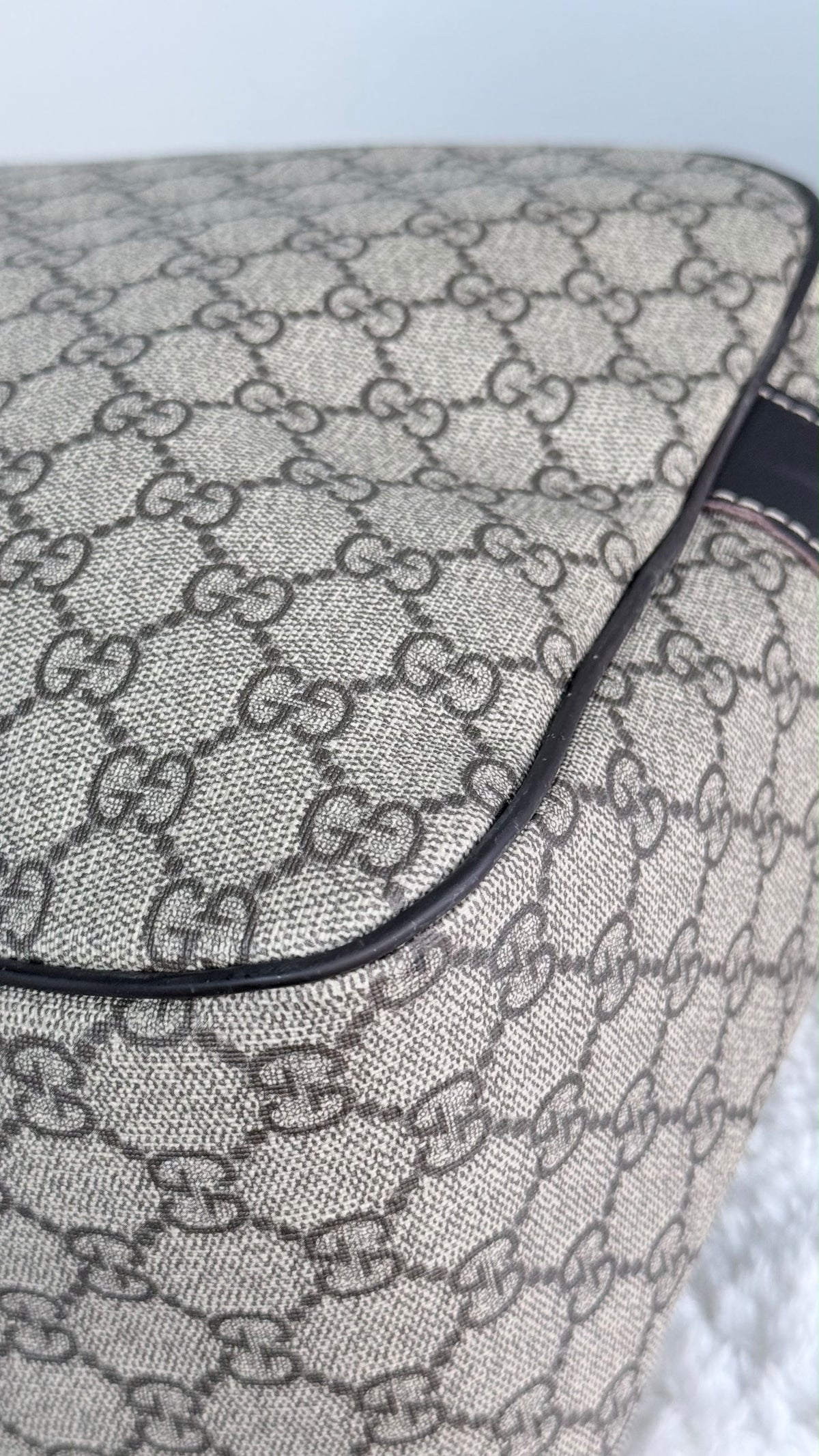 GUCCI Front Zip Camera GG Coated Canvas Large