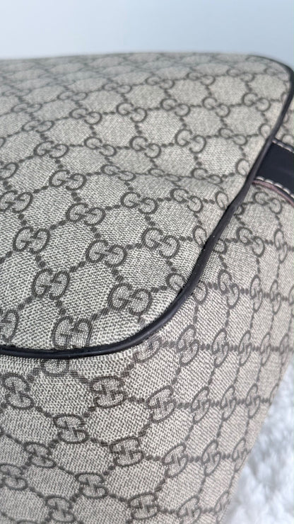 GUCCI Front Zip Camera GG Coated Canvas Large