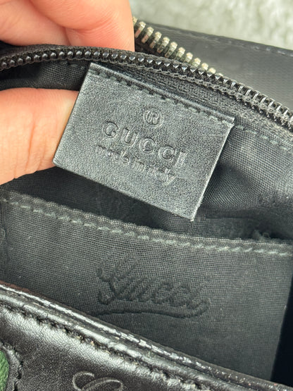 GUCCI Web Flat 500 Messenger GG Imprime Medium Black