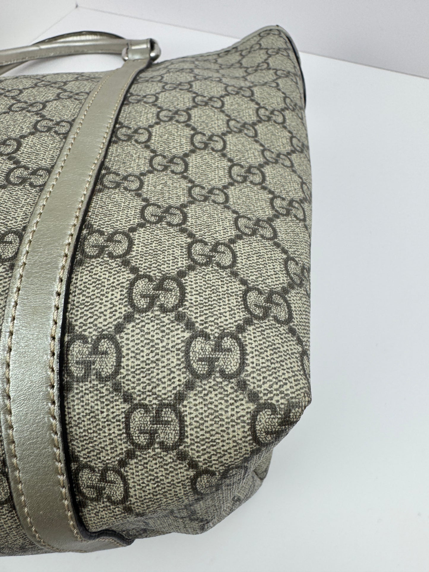 Gucci shopping Coated Canvas Grey