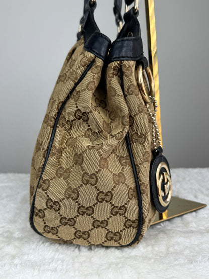 Gucci sukey hobo GG canvas Black
