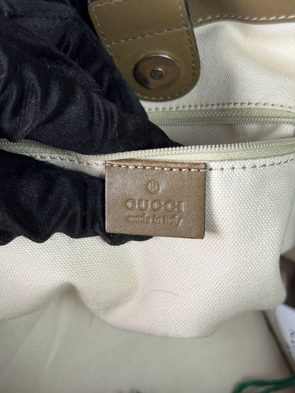 GUCCI Sukey Hobo GG Canvas Kaki