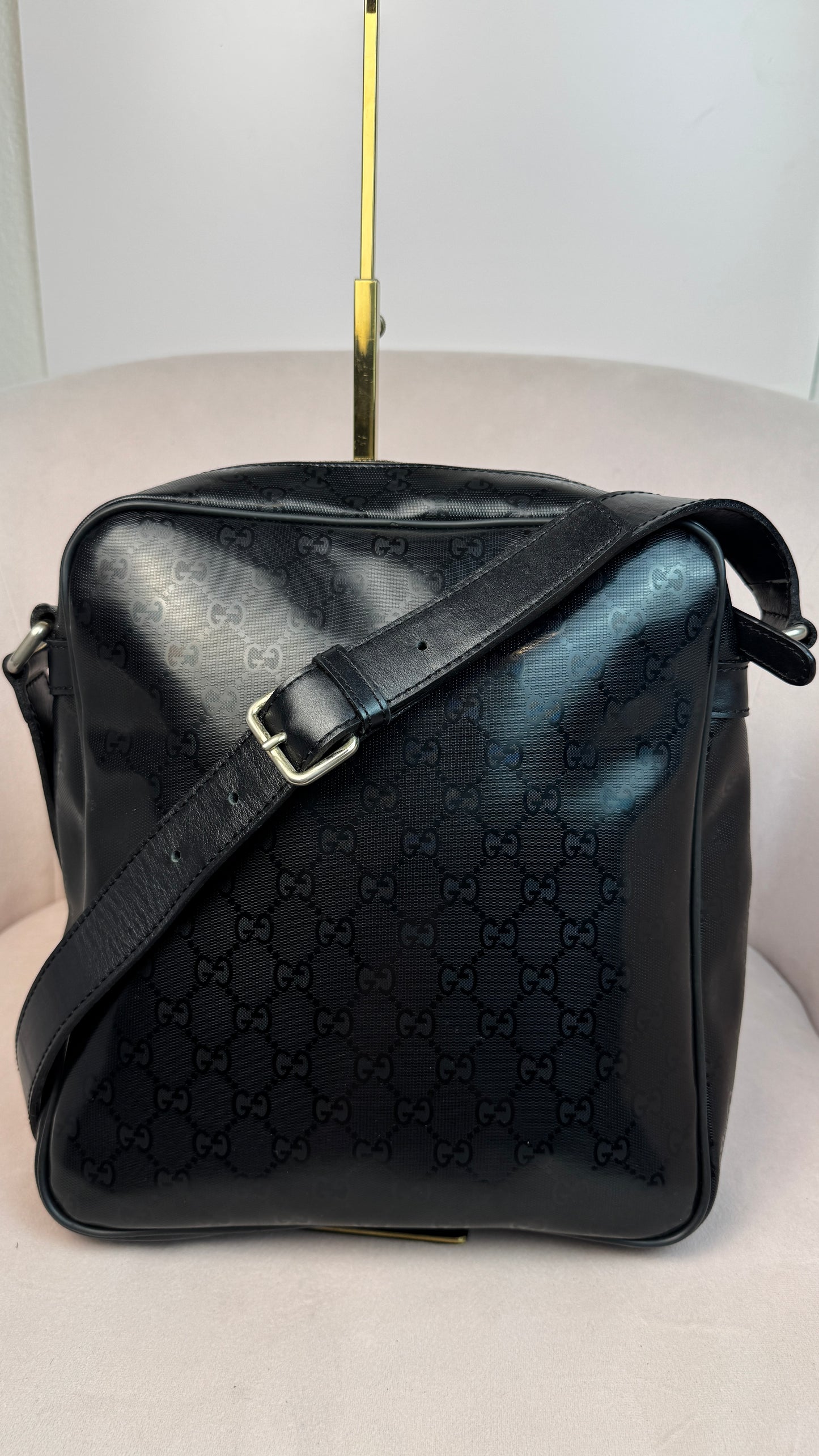 Gucci Front Zip GG Monogram  Messenger (Vintage)