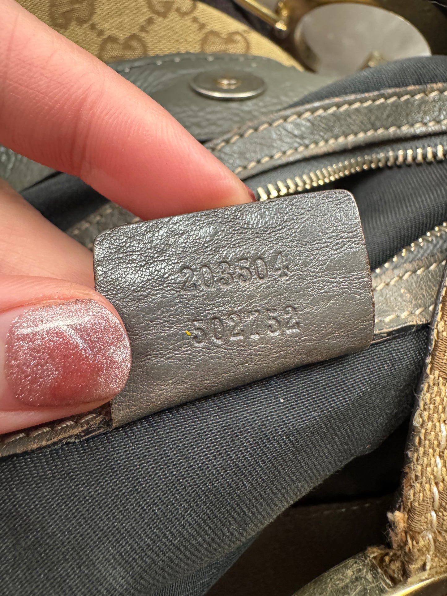 Gucci Charlotte Logo GG Limited Canvas Grey