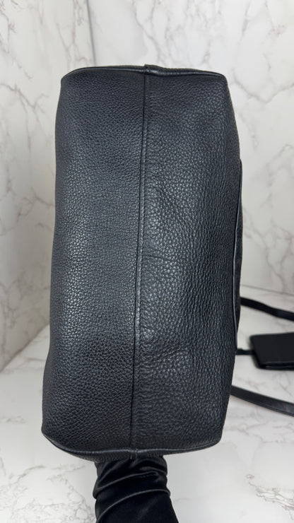 Prada Vitello Daino Leather Tote Black