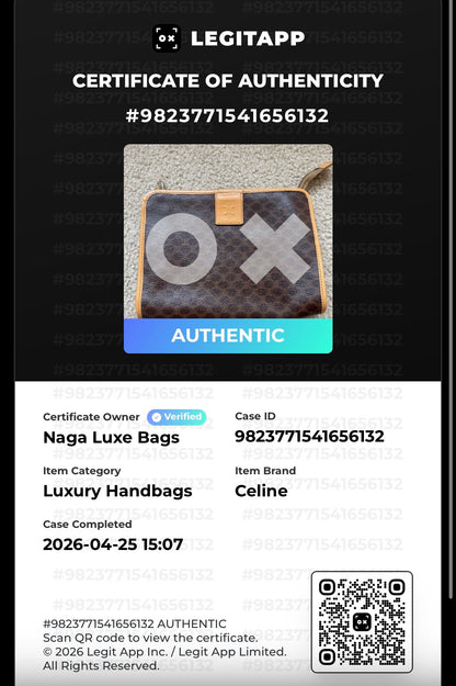 Celine macadam clutch momogram