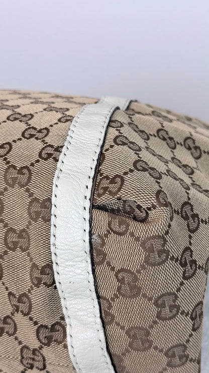 GUCGI New ladies Hobo GG Canvas White