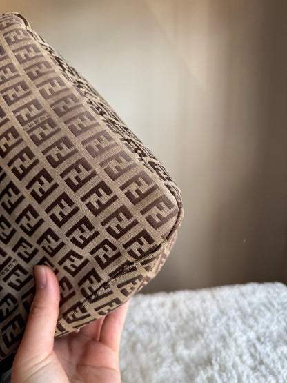 FENDI Zucchino Mama Canvas Dark brown
