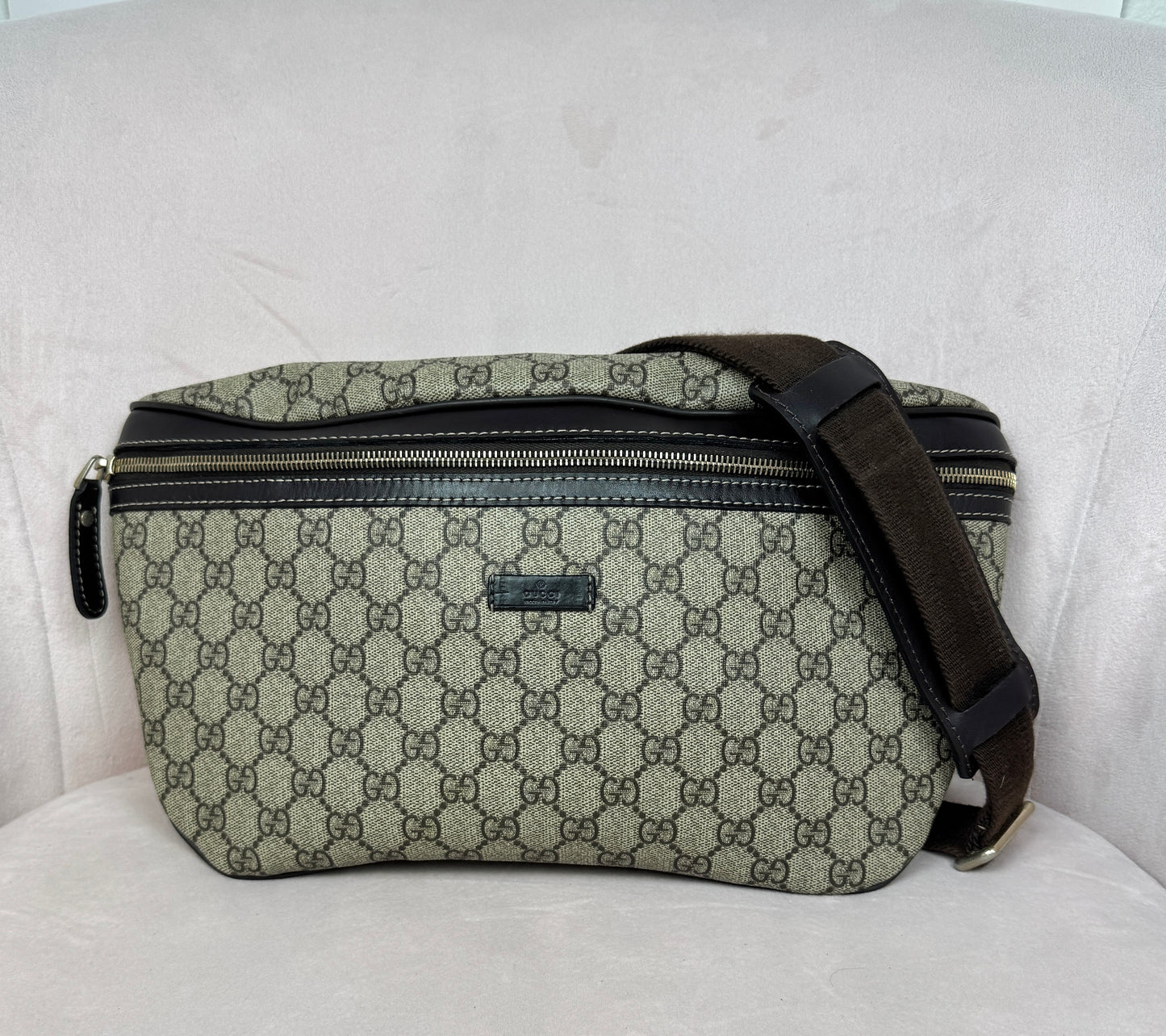 Gucci GG Supreme GG Belt Bag Coated Canvas Brown