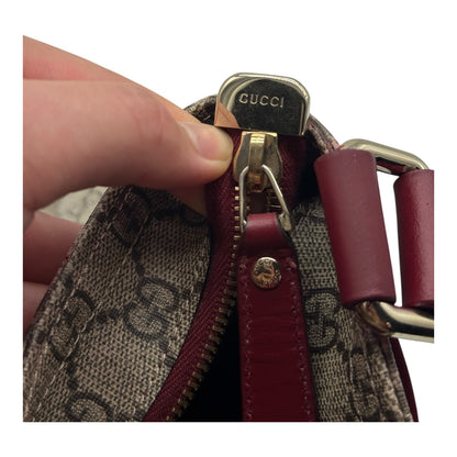 Authentic Gucci Supreme Web Flat Messenger Bag