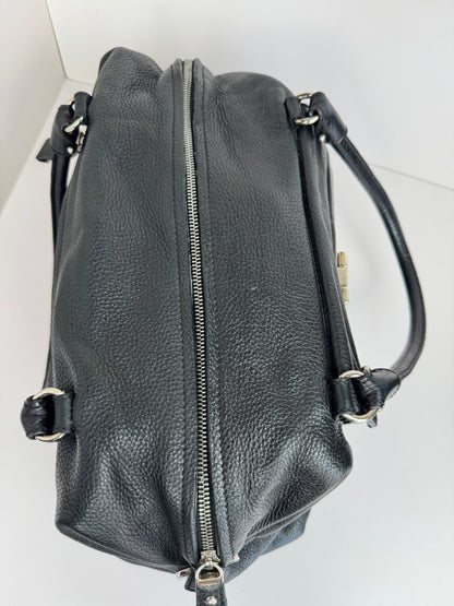 Salvatore Ferragamo Noah Gancio Lock Leather Shoulder bag