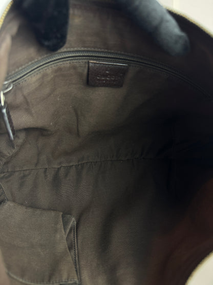 Gucci Web Halfmoon GG Canvas Medium