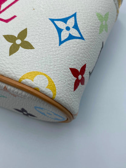 Louis Vuitton x Takashi Murakami Multicolor Monogram Vanity Chain pouch
