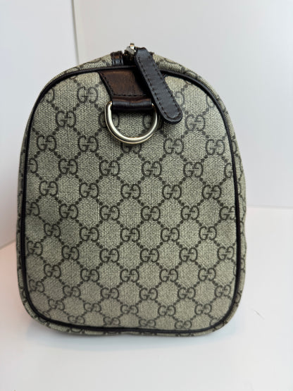 GUCCI Joy Boston GG Coated Canvas Brown