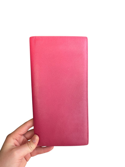 WA8👛 Prada Saffiano Leather pink (COA included) Retail 1150$
