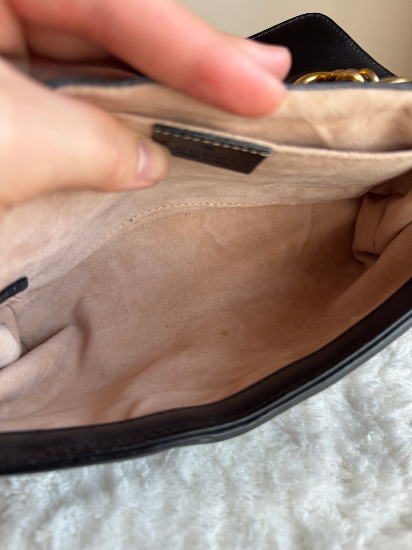 GUCCI GG Marmont Flap Matelasse Leather Small