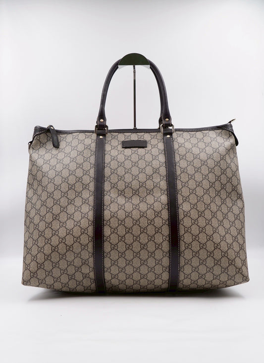 Gucci Plus Monogram Joy Tote dark brown