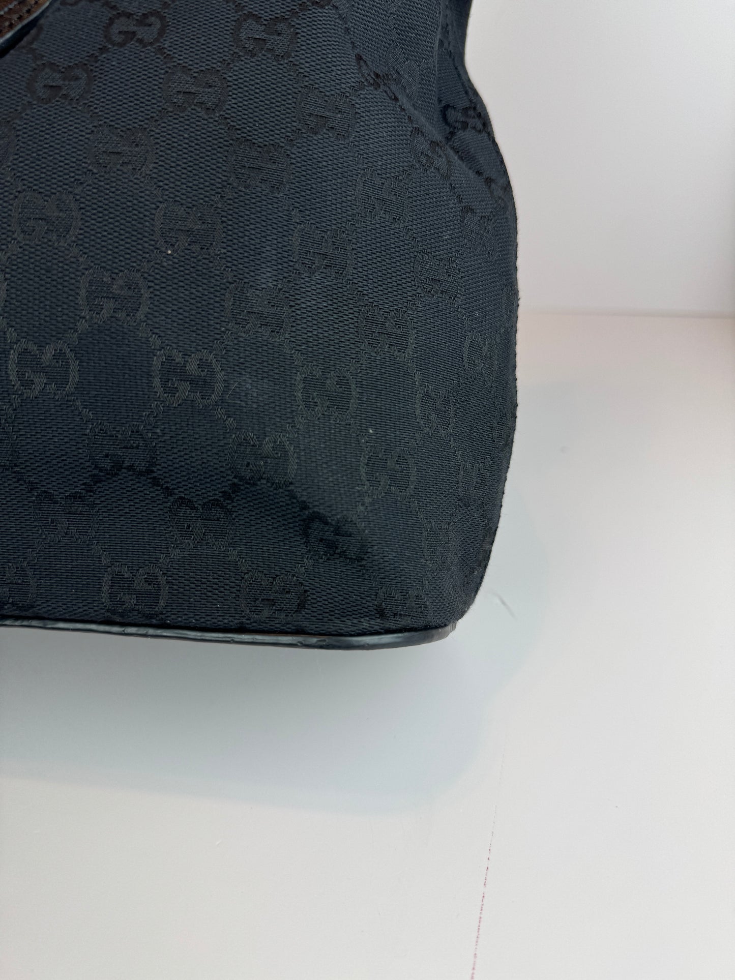 Gucci Hobo Shoulder bag GG Canvas Black