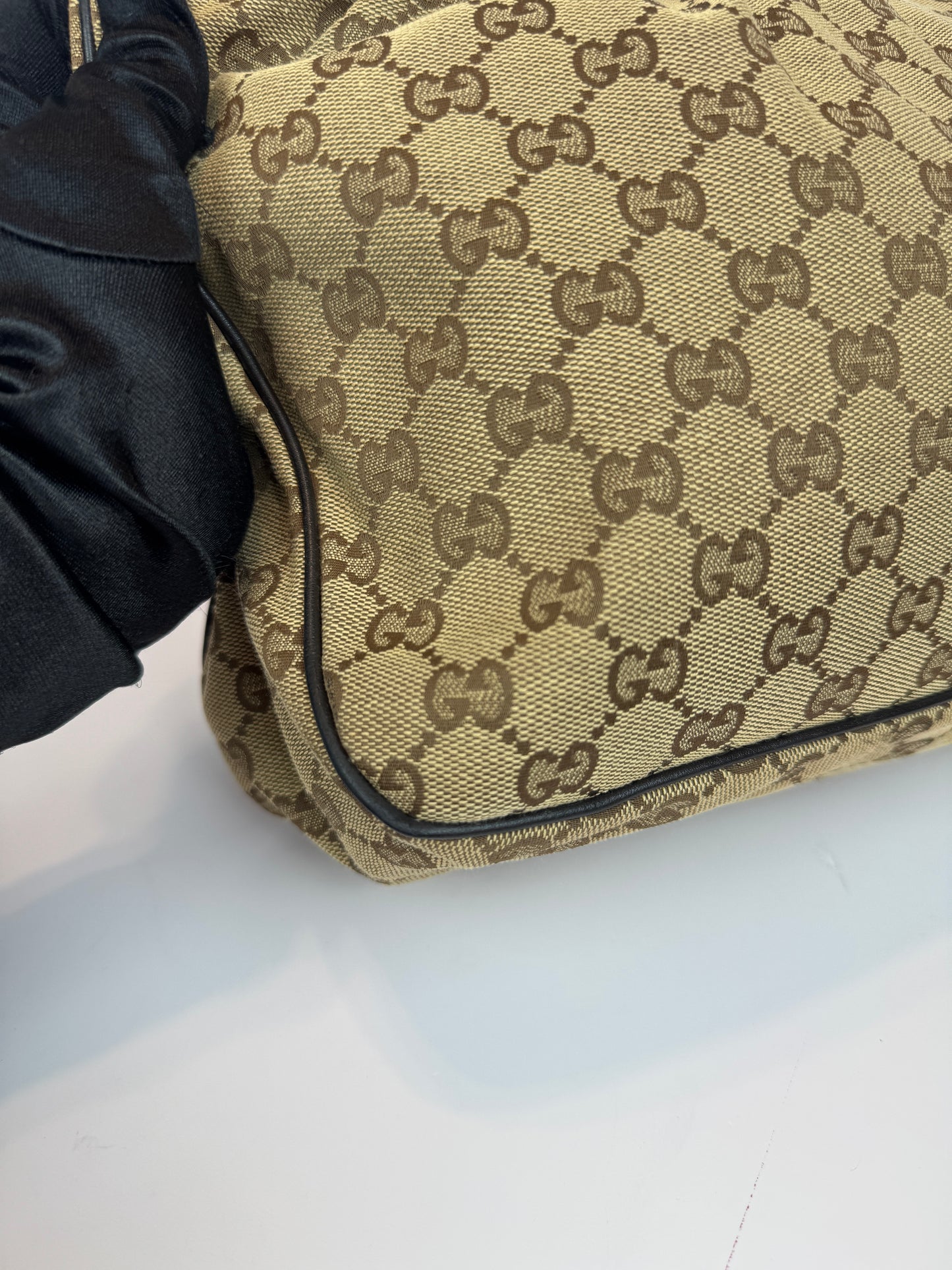 GUCCI Sukey Tote GG Canvas Brown