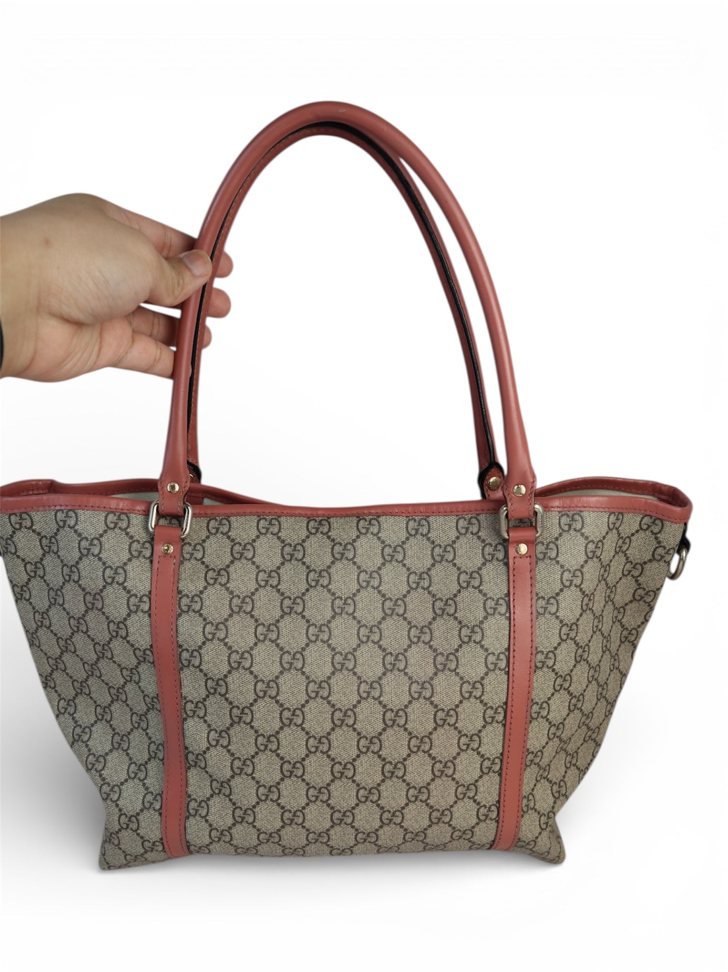 Gucci Joy Tote GG Coated Canvas Pink