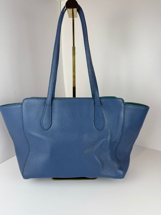 Gucci Swing Tote Leather Blue