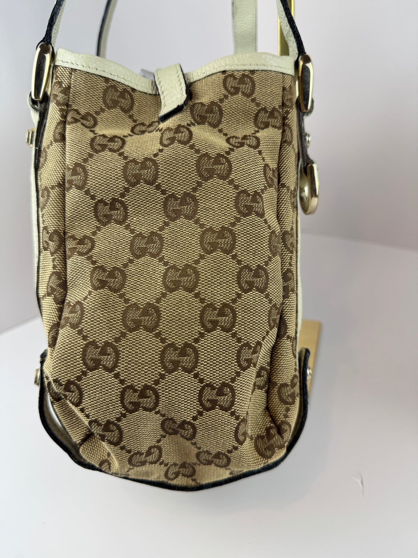 Gucci Abbey Hobo Shoulder Bag GG Canvas