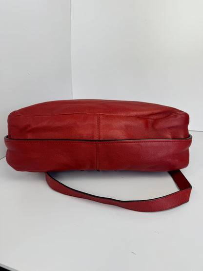 Chloé Margaret Leather handbag with strap Red