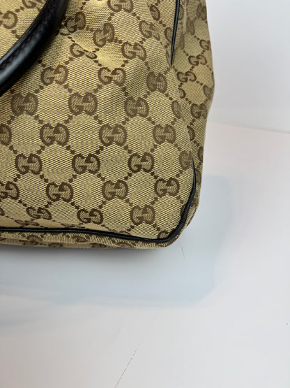 GUCCI Sukey Tote GG Canvas Brown