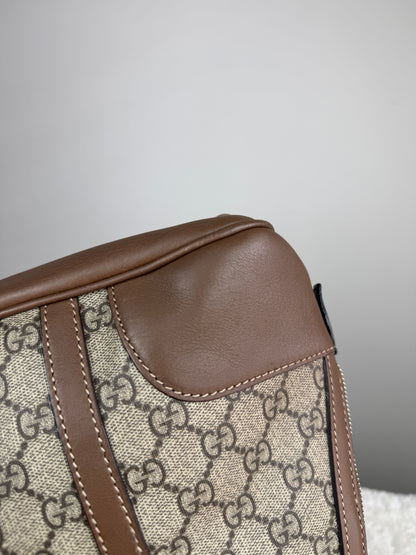 GUCCI Nice Dome GG Supreme Coated canvas Brown
