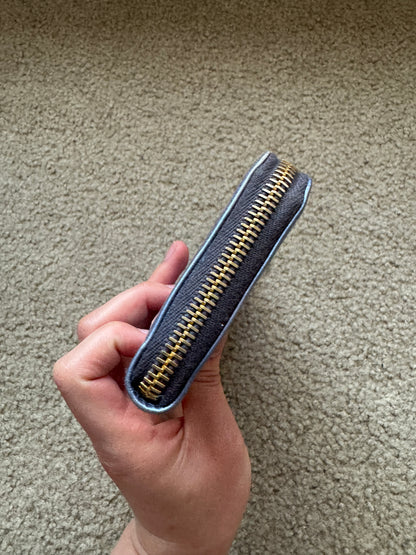 Miumiu Wallet Blue patent leather