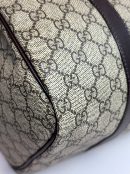 GUCCI Joy Boston GG Coated Canvas Brown