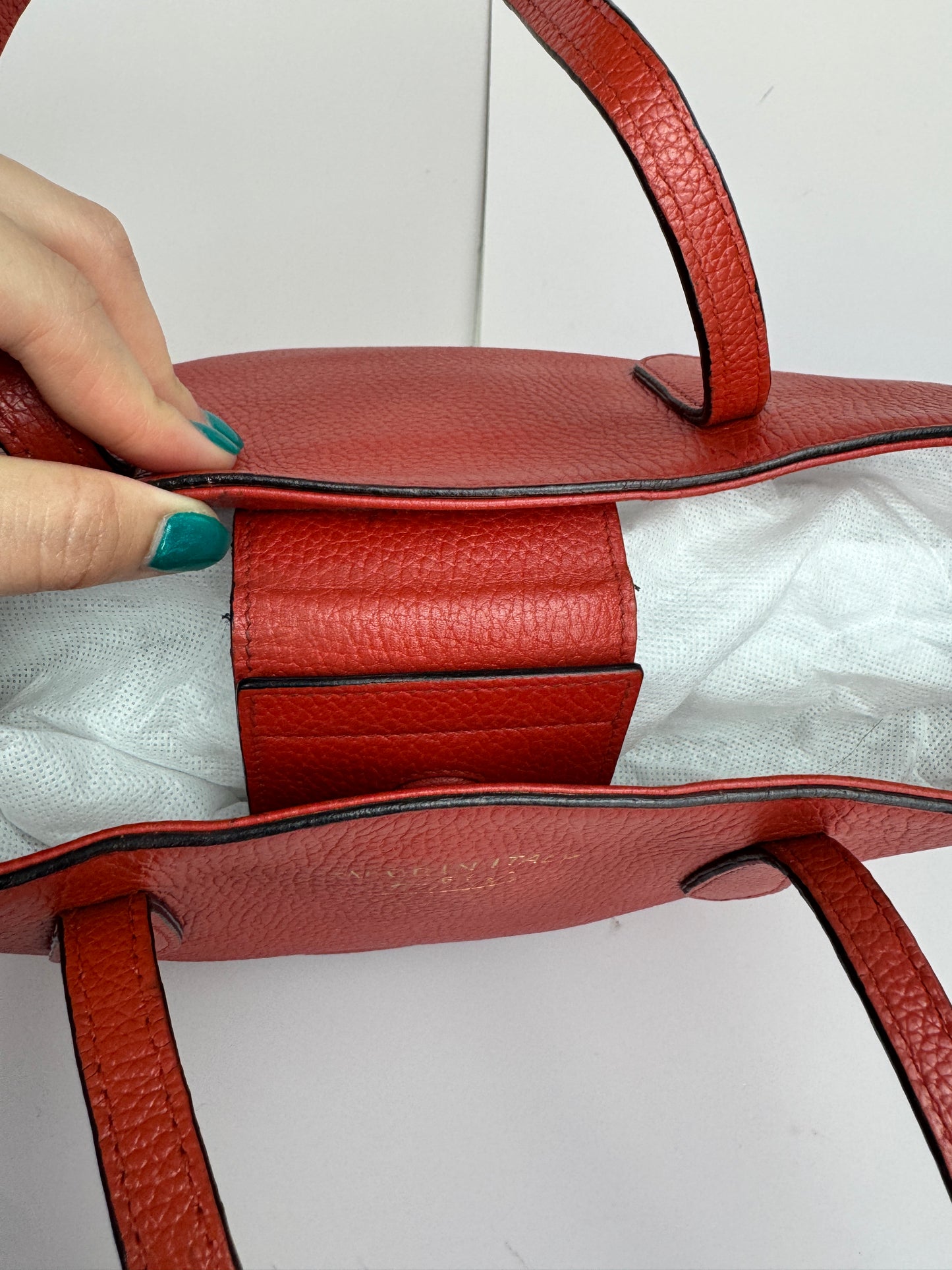 Gucci Swing Tote Leather Red