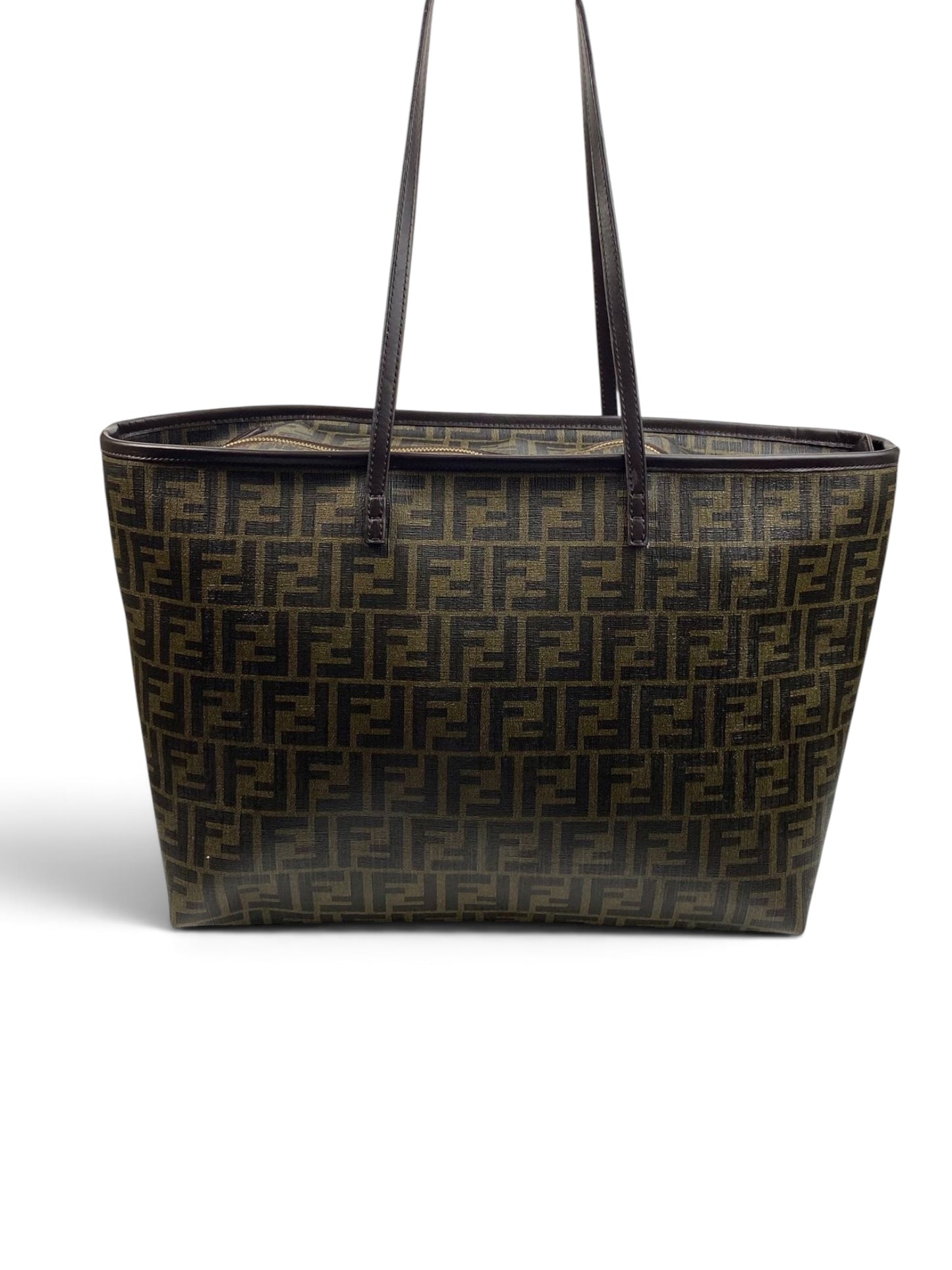 Fendi Roll Tote Zucca Coated Canvas Medium
