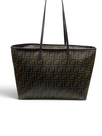 Fendi Roll Tote Zucca Coated Canvas Medium