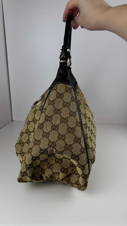 Gucci D-Ring Hobo GG Canvas