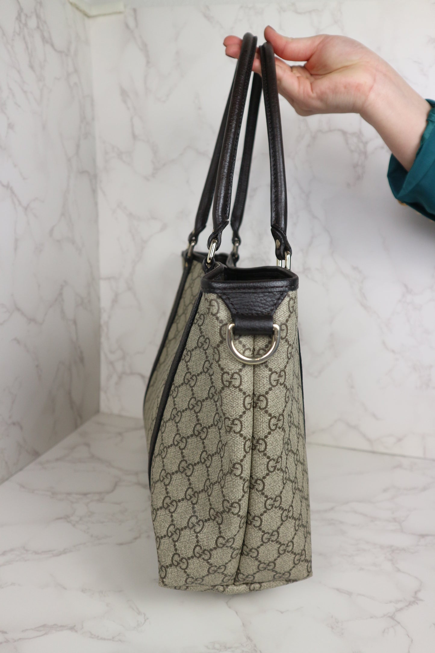 Gucci Joy Tote GG Supreme Leather Bag