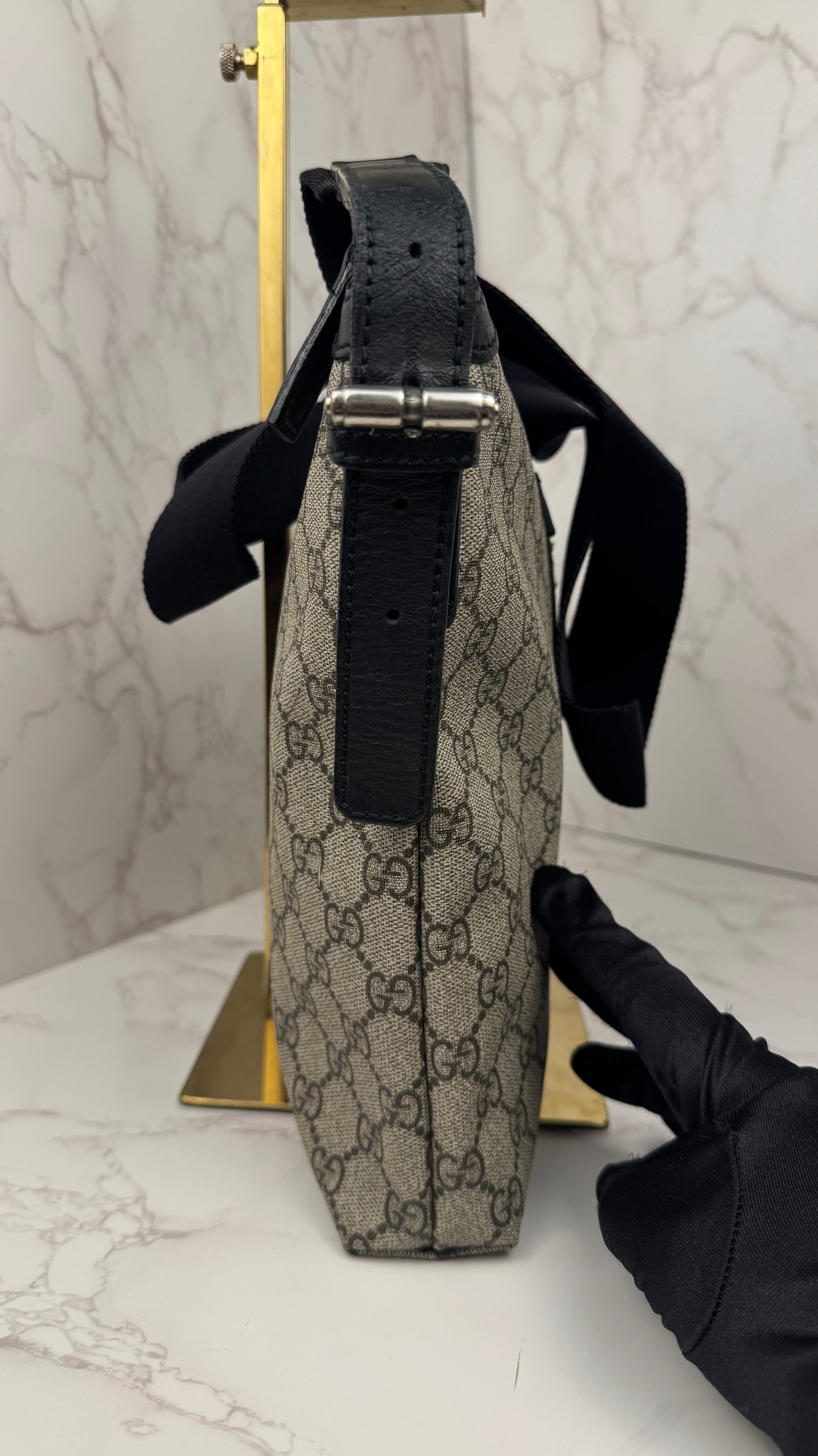 Gucci Web Crossbody Monogram Dark