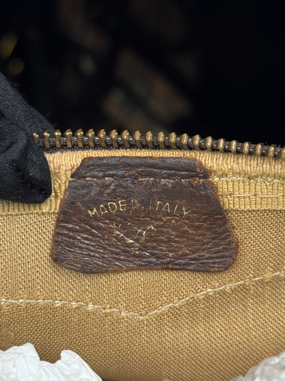 GUCCI Vintage Web Travel GG Coated Canvas Brown