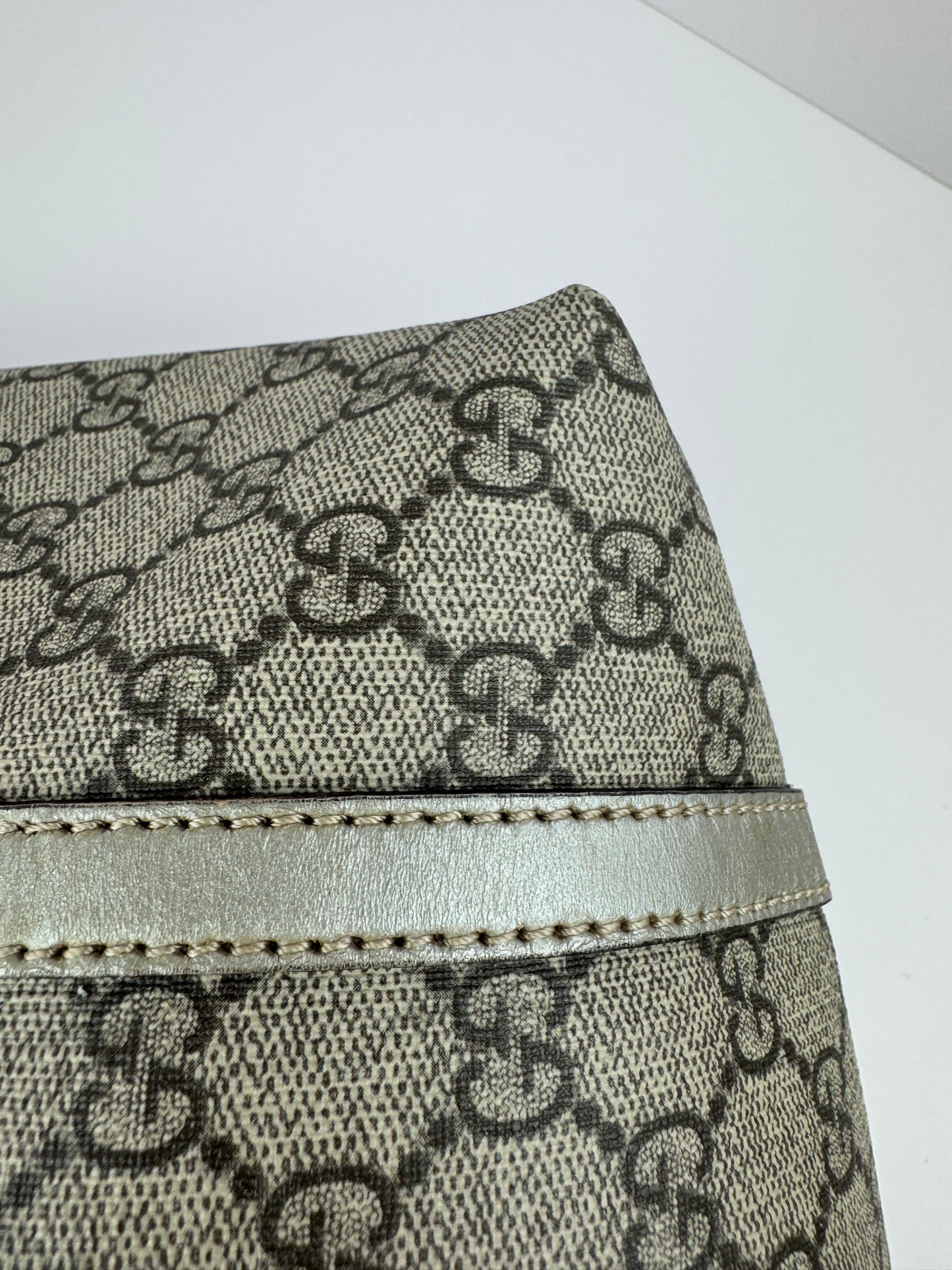 Gucci shopping Coated Canvas Grey