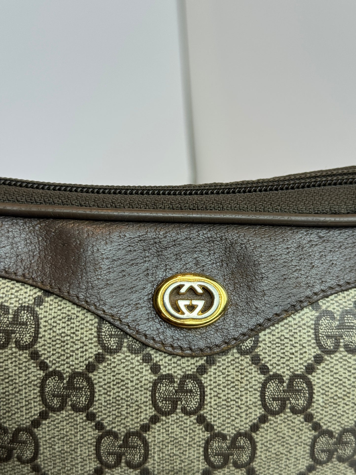 GUCCI Vintage Crossbody GG Coated Canvas