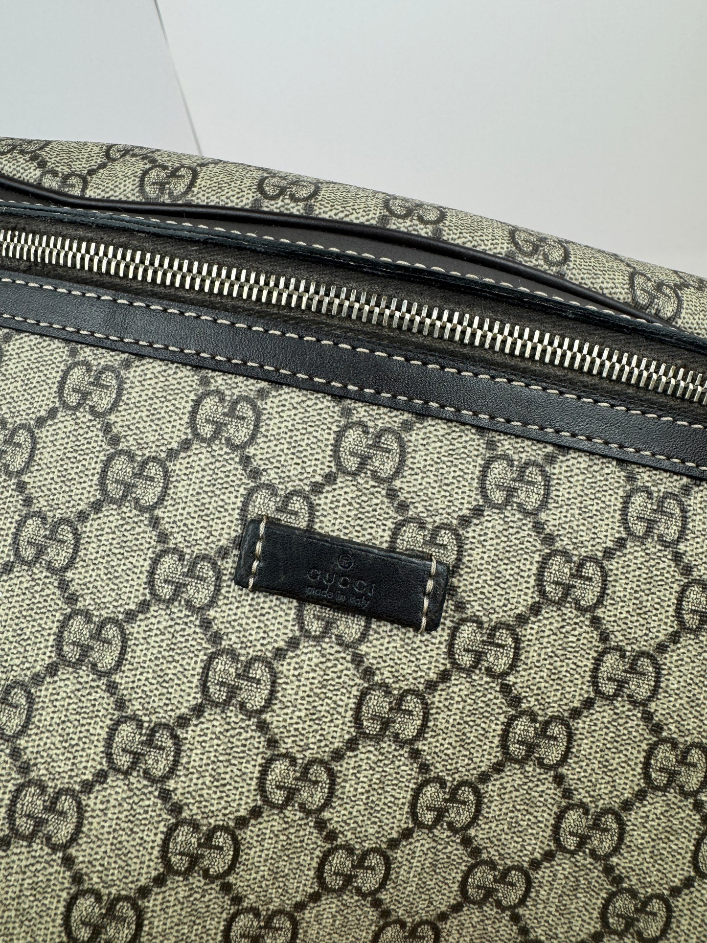 Gucci Belt Bag Coated Canvas GG Brown