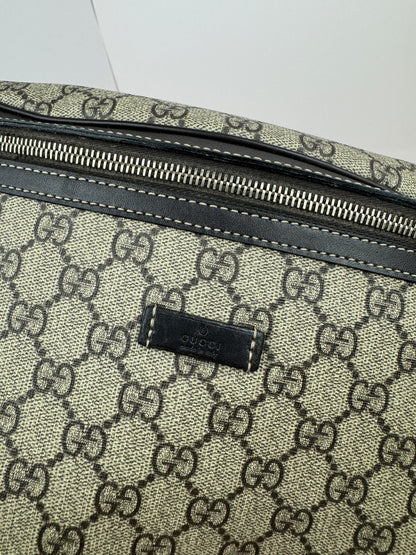 Gucci Belt Bag Coated Canvas GG Brown