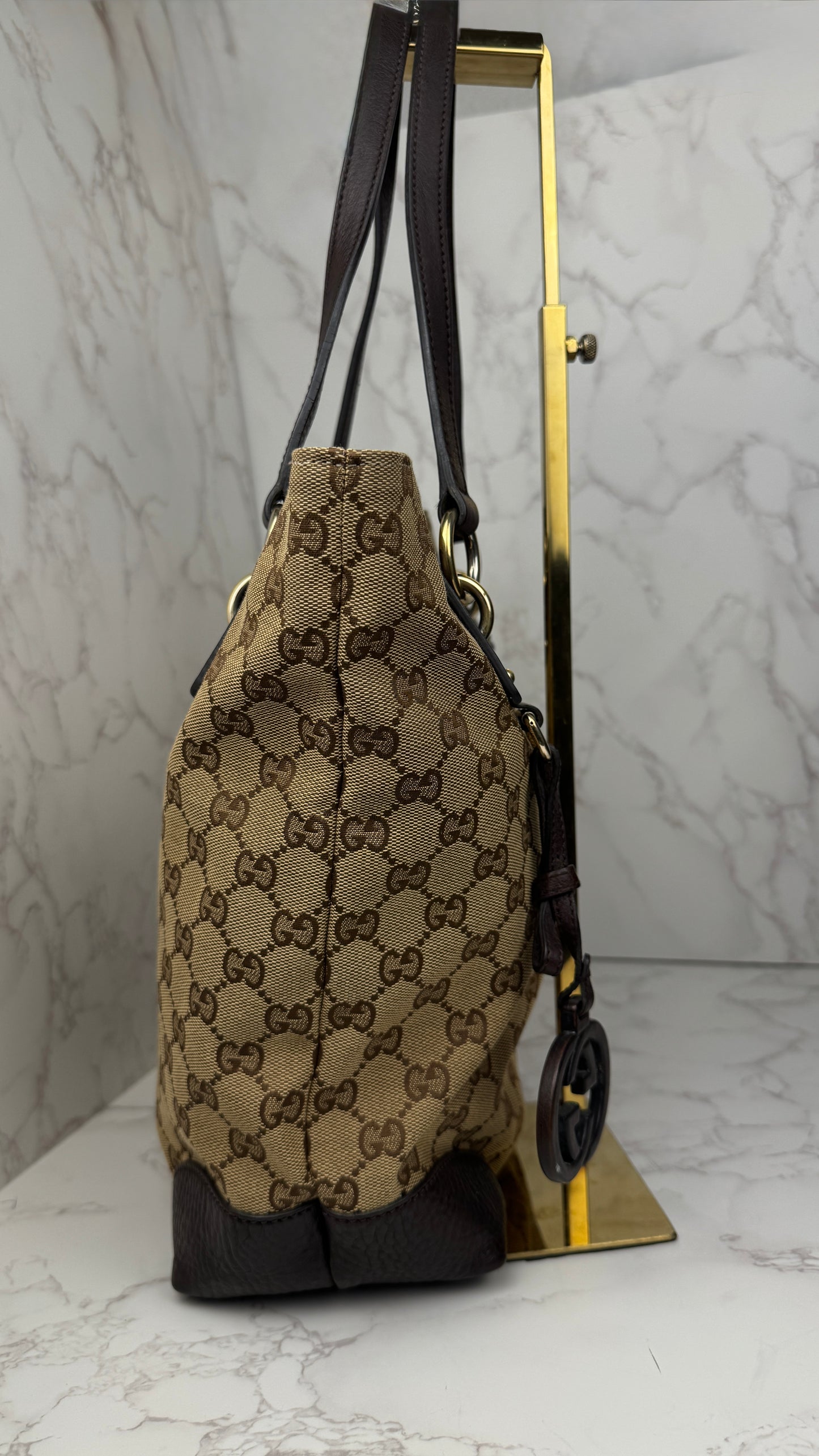 Gucci Tote GG Canvas Eclipse Brown