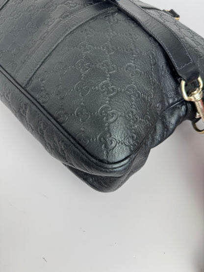 Gucci Briefcase Monogram GG Leather Black