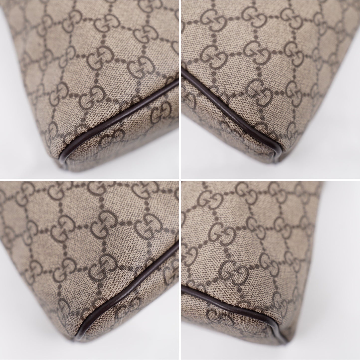 Gucci GG Supreme Canvas Tote with Strap Brown