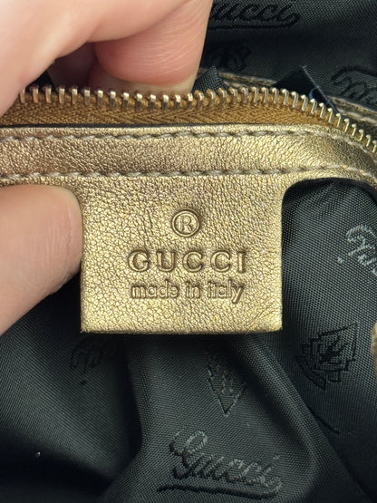 GUCCI indy Crystal monogram Gold