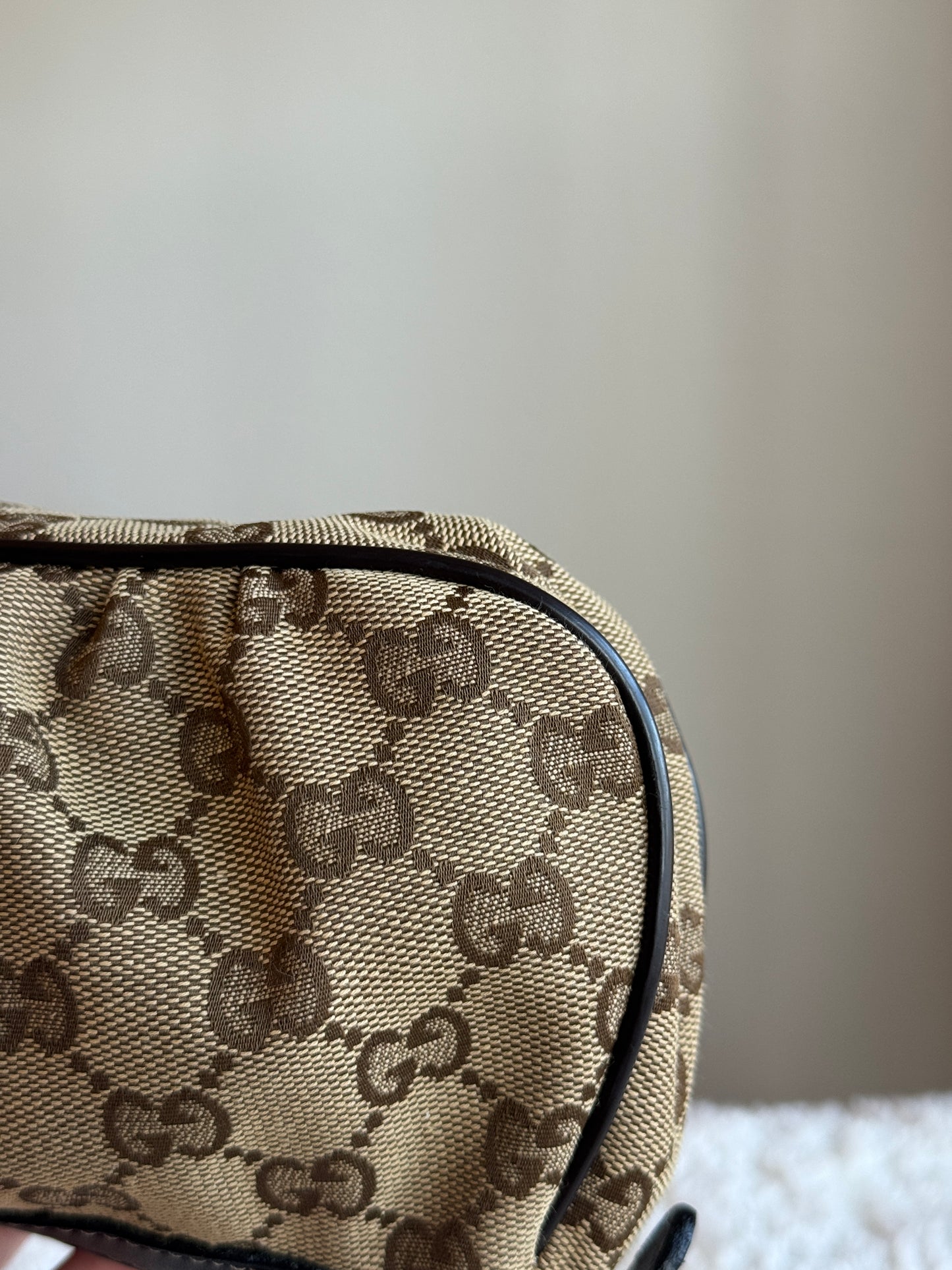 GUCCI Lovely Heart GG Canvas Brown