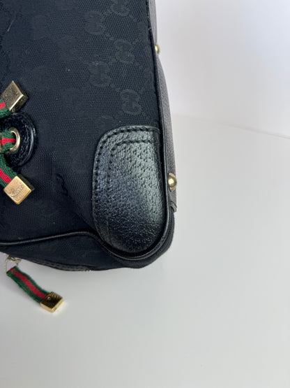 GUCCI  Princy Boston Small GG Black Canvas