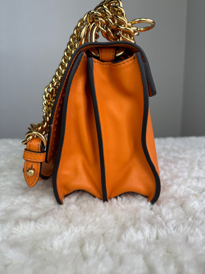FENDI Vitello Grace Kan I crossbody Leather red
