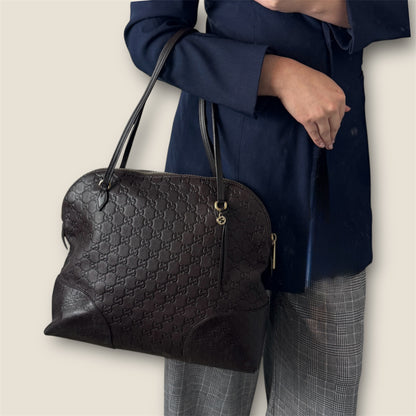 Gucci Bree Dome Tote Guccissima Leather Medium